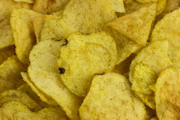  Potato chips Salty food for beer texture