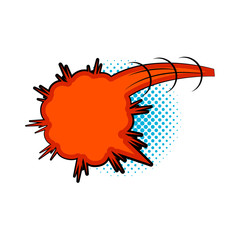 Isolated retro comic expression