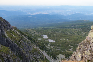 Fototapeta na wymiar summer landscape in Krkonose giant mountains in czechia