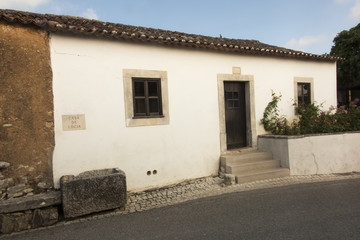 Fototapeta na wymiar Buildings in Aljustrel near Fatima in Portugal