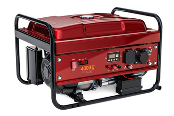 Gasoline Generator, 3D rendering