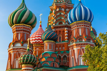 Fototapeta na wymiar St. Basil's Cathedral in the morning, Moscow, Russia