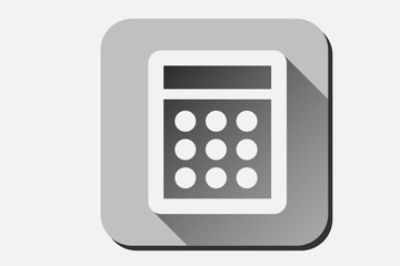 Icono gris de calculadora.