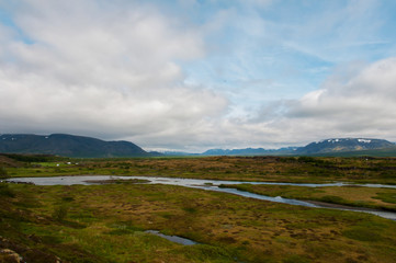 Fototapeta na wymiar Bonita paisagem natural da Islândia