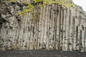 Texturas e padrões na bonita paisagem da Islândia