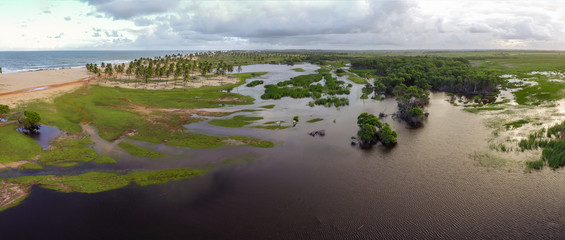Aerial Image of Siribinha, Conde, Bahia, Brazil