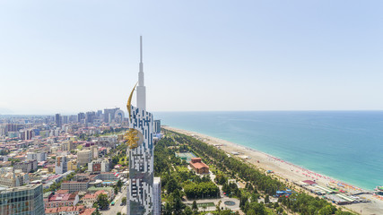 Naklejka premium life and landscape in the capital