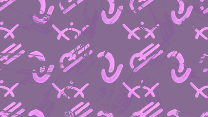 A colored pattern from various hand drawings