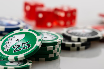 Poker, chips, casino, game, bet, background, cube