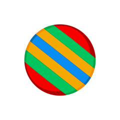 Isolated beach ball toy icon