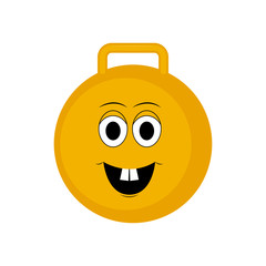 Isolated happy ball toy icon