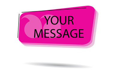 Vector quotation template in quotes. Vector banner with frame and quotes.