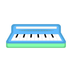 Isolated keyboard toy icon