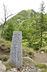 小さな分水嶺と笠取山