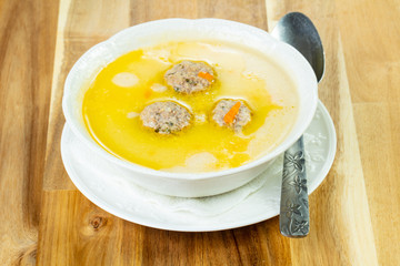 Soup with meat balls