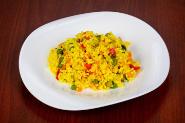 Rice with vegetables