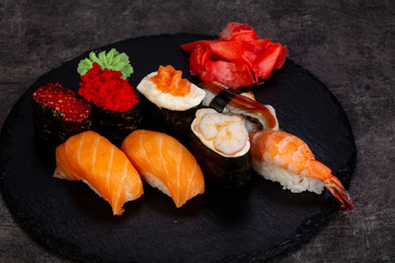 Japanese sushi set