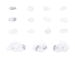 Naklejka premium Single crystal of salt isolated