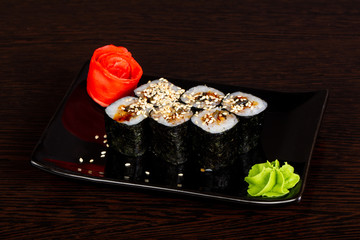 Japanese roll with eel