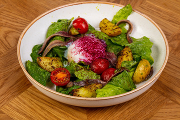 Salad with anchovy