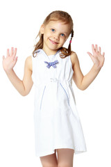 Portrait of a beautiful little girl