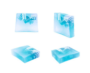 Hande made piece of soap isolated