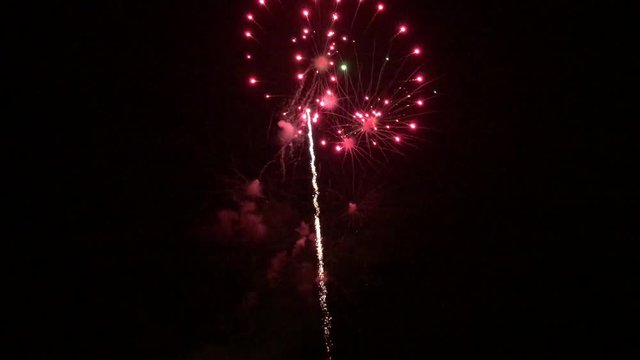 fireworks in sky at night