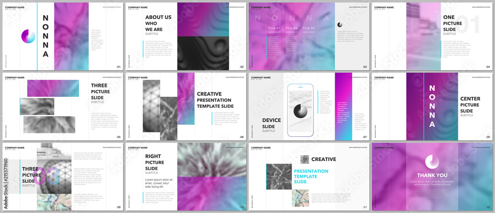Canvas Prints minimal presentations design, portfolio vector templates with elements on white background. multipur