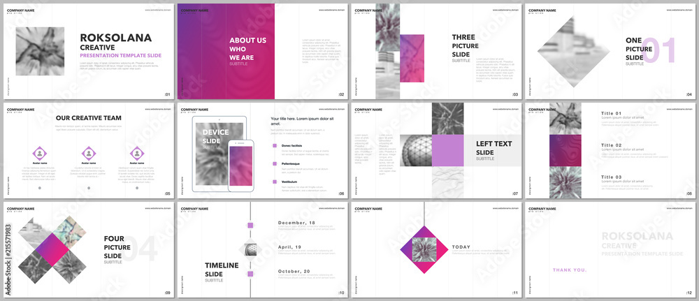 Canvas Prints minimal presentations design, portfolio vector templates with elements on white background. multipur