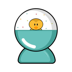 Isolated ball toy icon