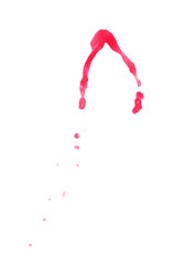 Splash of liquid in motion isolated