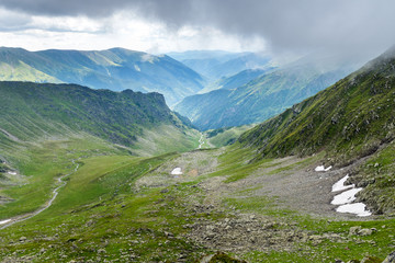 Fototapeta premium Summer landscape with mountains