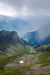 Fototapeta premium Summer landscape with mountains