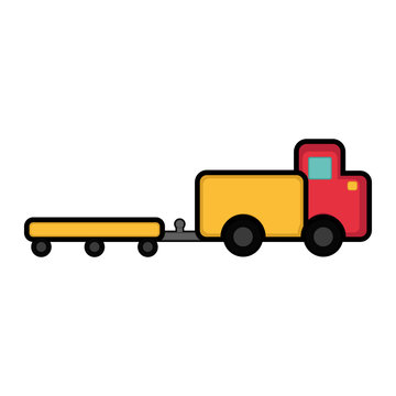 Isolated truck toy icon