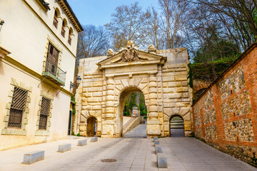 Gate of Justice (Puerta de la Justicia), gate to Alhambra complex in Granada, Spain