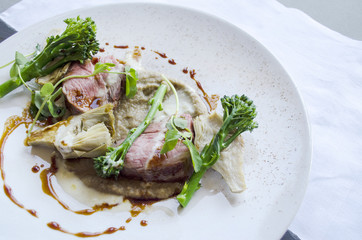 Close Up of a Lamb Dish
