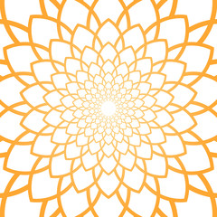 Yellow flower pattern. Vector.