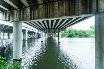 overpass and river - 215577532
