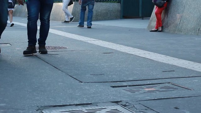 P&eacute;s na cidade de S&atilde;o Paulo