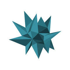 Low poly crystal