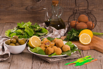 Ascoli stuffed olives.