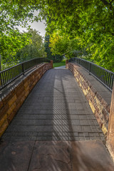 Pedestrian bridge in City Creek Park
