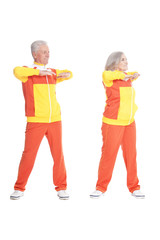 Active smiling senior couple