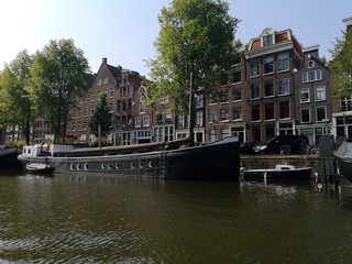 Naklejka premium Hausboot in Amsterdam
