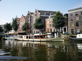 Hausboot in Amsterdam