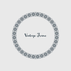 Vector Decorative Circle Frame