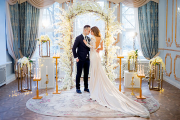 wedding in a luxurious interior