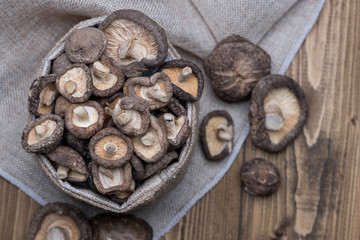 Dried shiitake mushroom