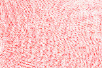 Pink and white fabric texture background. Empty abstract cloth backdrop