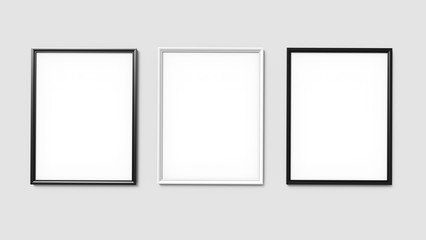 Black and white photo frames